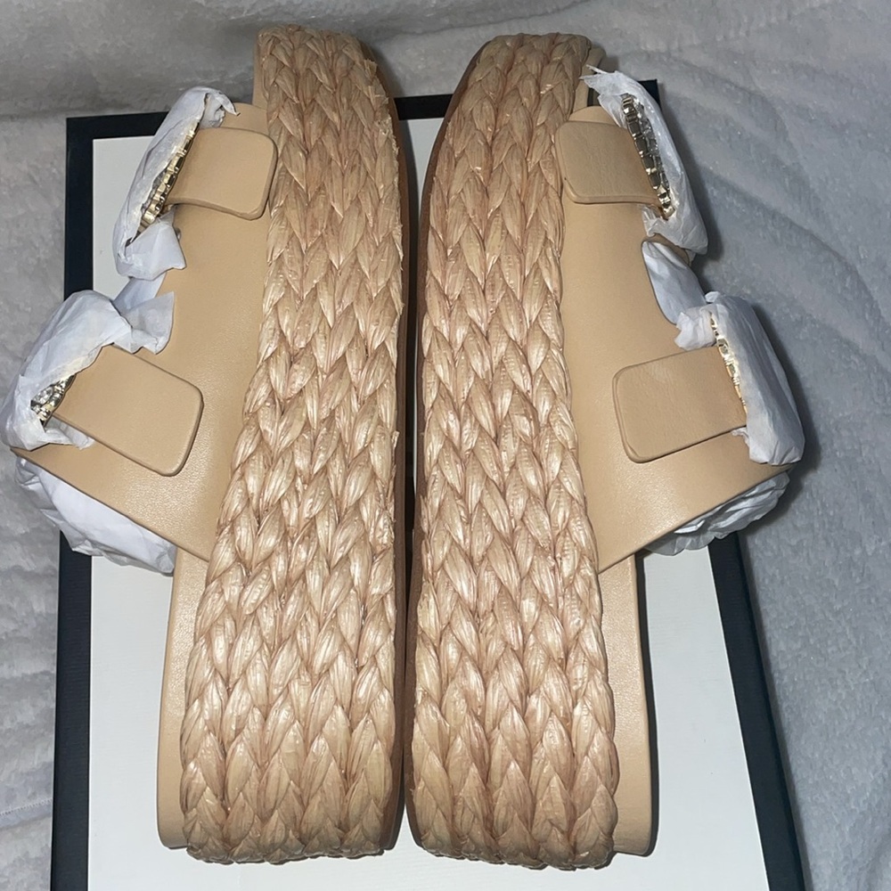NWT J/SLIDES QUINLEY Sand Leather Sandal - Picture 13 of 15